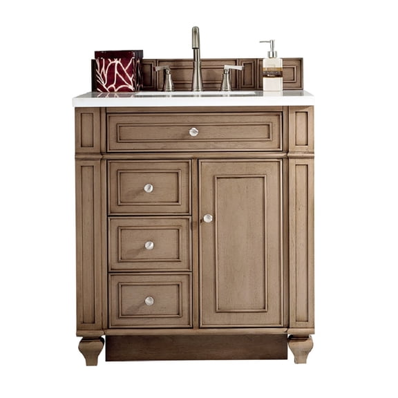 James Martin Vanities 157-V30-WW-3WZ Bristol 30" Free Standing Single Basin Vanity Set -