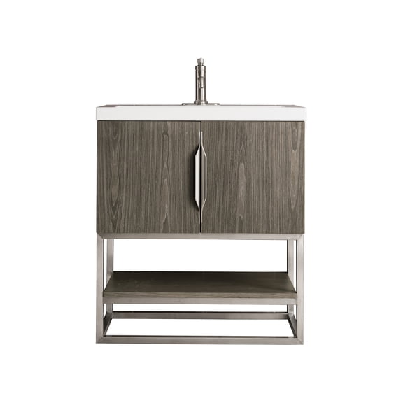 James Martin Vanities 883-V31.5-AG-BN-WG Columbia 32" Free Standing Single Basin Vanity