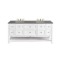 thumbnail image 1 of James Martin Vanities 330-V72-3Gex Breckenridge 72" Double Basin Wood Vanity Set - White, 1 of 7