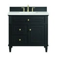 thumbnail image 1 of James Martin Vanities 36" Single Vanity, Black Onyx w/ 3 CM Ethereal Noctis Quartz Top, 1 of 7