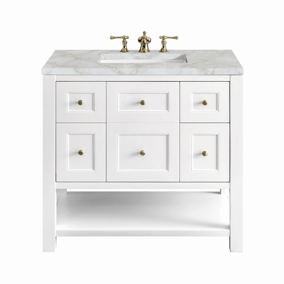 James Martin Vanities 330-V36-3Vsl Breckenridge 36" Free Standing Single Basin Poplar Wood