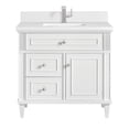 thumbnail image 1 of James Martin Vanities 424-V36-1Wz Lorelai 36" Single Basin Wood Vanity Set - White, 1 of 6