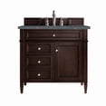 thumbnail image 1 of James Martin Vanities 650-V36-BNM-3PBL Brittany 36" Single Basin Poplar Wood Vanity Set -, 1 of 5