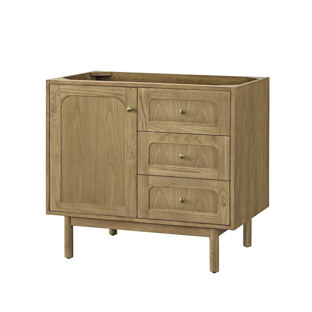 Laurent 36" Light Natural Oak Single Vanity Base