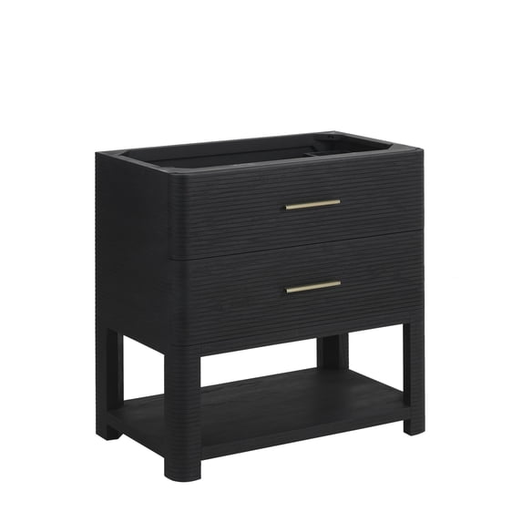 James Martin Vanities D704-V36 Lucian 36" Single Free Standing Vanity Cabinet - Carbon Oak