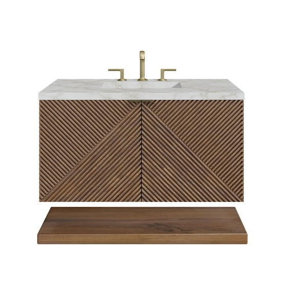 James Martin Vanities D200-V36-3Vsl Marcello 36" Single Basin Wood Vanity Set - Chestnut