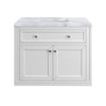 thumbnail image 1 of James Martin Vanities 305-V36-3Car Chicago 36" Free Standing Or Wall Mounted Single Basin, 1 of 7