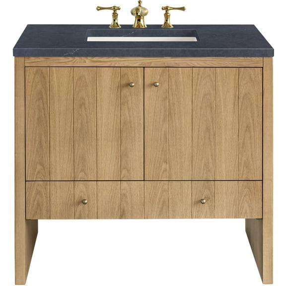 James Martin Vanities 435-V36-3Csp Hudson 36" Single Basin Ash Wood Vanity Set - Light