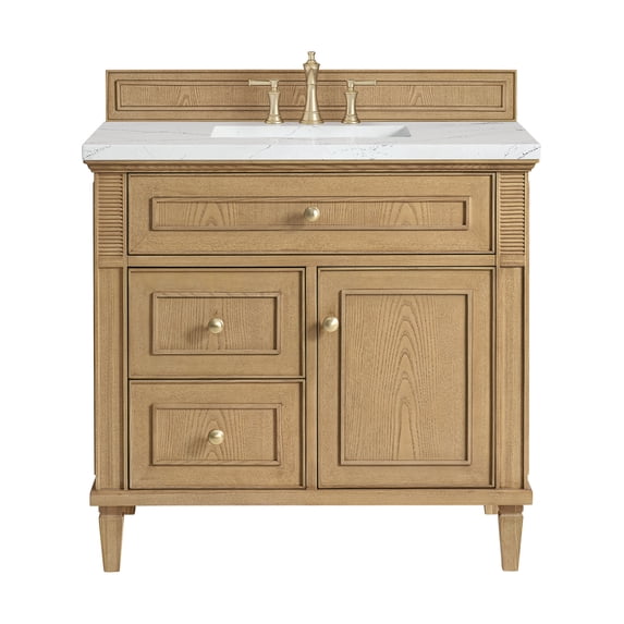 James Martin Vanities 424-V36-LNO-3ENC Lorelai 36" Single Basin Wood Vanity Set - Light