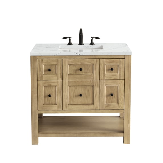 James Martin Vanities 330-V36-LNO-3ENC Breckenridge 36" Free Standing Single Basin Poplar