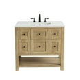 thumbnail image 1 of James Martin Vanities 36" Single Vanity, Light Natural Oak w/ 3 CM Ethereal Noctis Top, 1 of 7