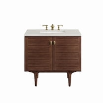 James Martin Vanities 670-V36-3Ldl Amberly 36" Single Basin Wood Vanity Set - Mid-Century