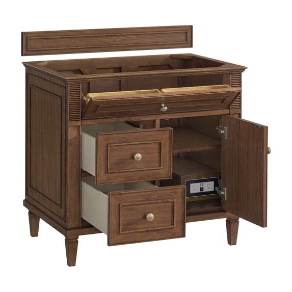 James Martin Vanities 424-V36-WLT Lorelai 36" Single Basin Wood Vanity Cabinet Only -