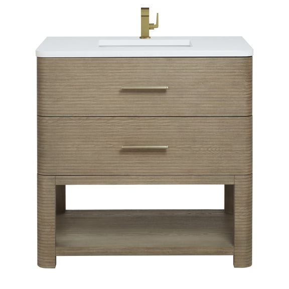 James Martin Vanities D704-V36-3Wz Lucian 36" Free Standing Single Basin Vanity Set -