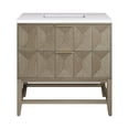 thumbnail image 1 of James Martin Vanities D100-V36-PBO-3WZ Emmeline 36" Free Standing Single Basin Vanity Set, 1 of 7