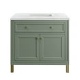 thumbnail image 1 of James Martin Vanities 36" Single Vanity, Smokey Celadon w/ 3 CM Arctic Fall Top, 1 of 7