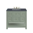 thumbnail image 1 of James Martin Vanities 36" Single Vanity, Smokey Celadon w/ 3 CM Charcoal Soapstone Top, 1 of 6