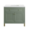 thumbnail image 1 of James Martin Vanities 36" Single Vanity, Smokey Celadon w/ 3 CM White Zeus Top, 1 of 6