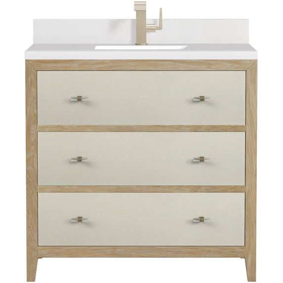 James Martin Vanities D604-V36-SHG-1WZ Celeste 36" Single Basin Wood Vanity Set -