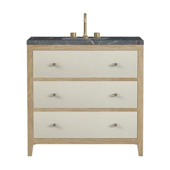 James Martin Vanities 36" Single Vanity, Sunwashed Oak with Embossed Shagreen