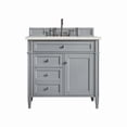 thumbnail image 1 of James Martin Vanities 650-V36-3Ldl Brittany 36" Single Basin Poplar Wood Vanity Set - Grey, 1 of 4