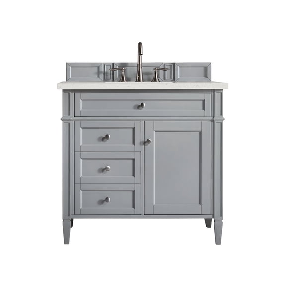 James Martin Vanities 36" Single Vanity, Urban Gray w/ 3 CM Lime Delight Quartz Top
