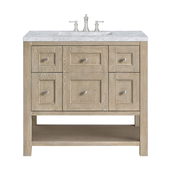 James Martin Vanities 330-V36-WWO-3CAR Breckenridge 36" Free Standing Single Basin Poplar