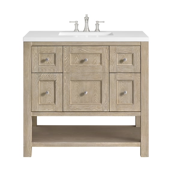 James Martin Vanities 330-V36-WWO-3WZ Breckenridge 36" Free Standing Single Basin Poplar
