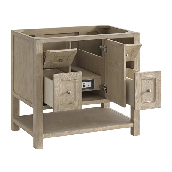 James Martin Vanities 330-V36-WWO Breckenridge 36" Free Standing Single Basin Poplar Wood