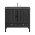 thumbnail image 1 of James Martin Vanities 485-V36-CBO-3CSP Myrrin 36" Single Basin Wood Vanity Set - Carbon, 1 of 7