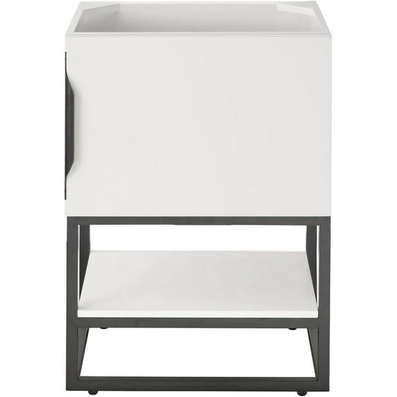 James Martin Vanities 388-V24-Mbk Columbia 24" Single Basin Hardwood Vanity Cabinet Only -