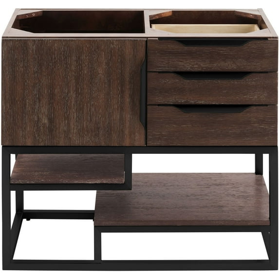 James Martin Vanities 388-V36-Mb Columbia 36" Single Birch Hardwood Vanity Cabinet Only -