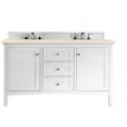 thumbnail image 1 of James Martin Vanities 389-V59d-G-Gw Mercer Island 59" Wall Mounted Double Basin Birch Wood, 1 of 7
