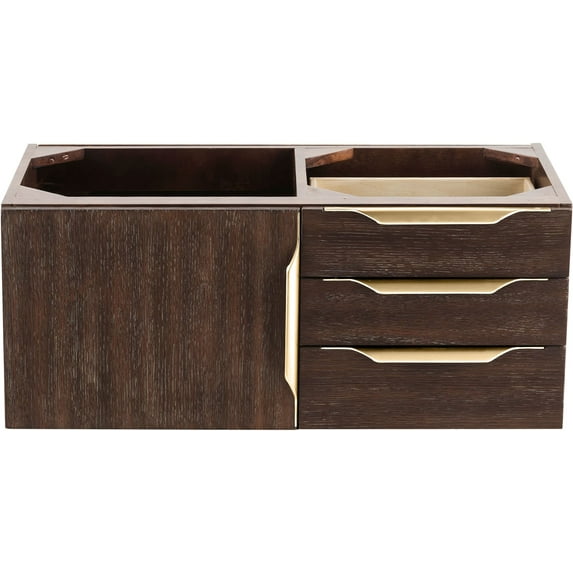 James Martin Vanities Mercer Island 59" Double Vanity, Glossy White, Matte Black