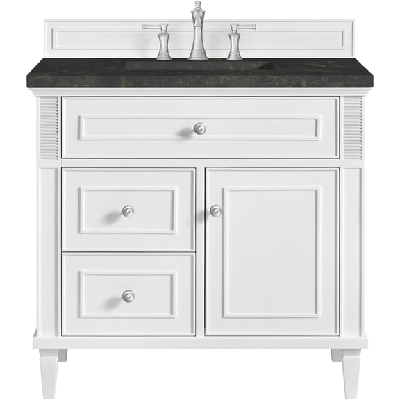 James Martin Vanities 424-V36-BW-3PHT Lorelai 36" Free Standing Single Basin Hardwood