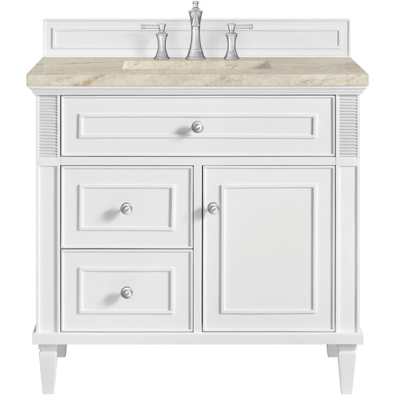 James Martin Vanities 424-V36-BW-3TJR Lorelai 36" Free Standing Single Basin Hardwood