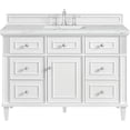 thumbnail image 1 of James Martin Vanities 424-V48-Fenc Lorelai 48" Free Standing Single Basin Hardwood Vanity, 1 of 7