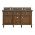 thumbnail image 1 of James Martin Vanities 424-V60D-WLT-3PBL Lorelai 60" Double Basin Wood Vanity Set -, 1 of 7