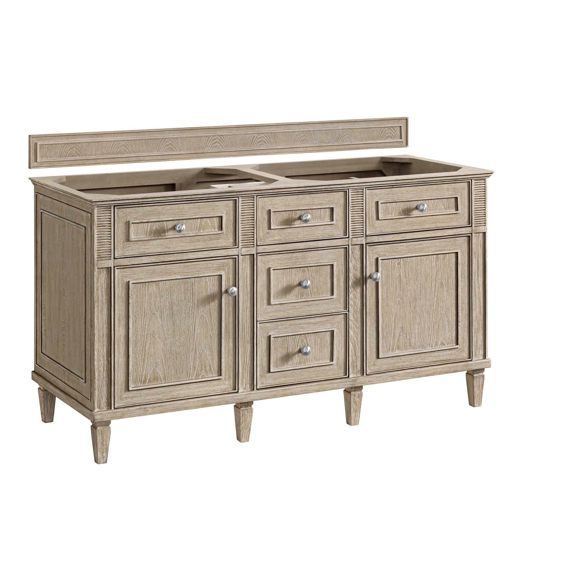 James Martin Vanities 424-V60d Lorelai 60" Double Basin Wood Vanity ...