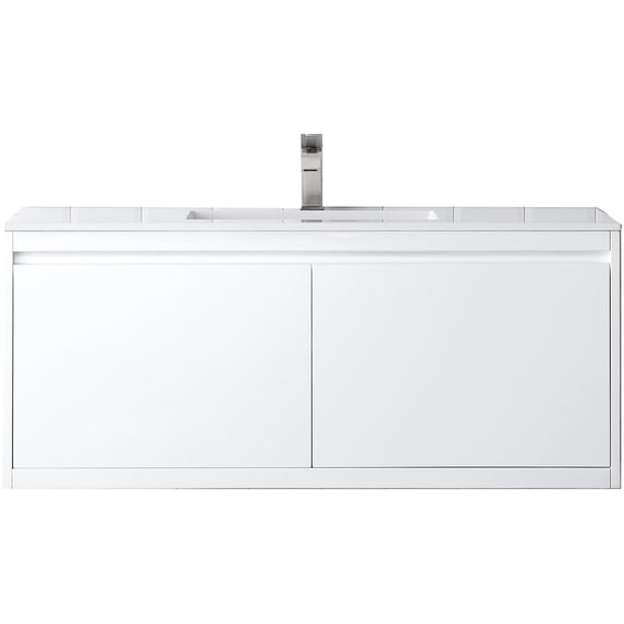 James Martin Vanities 805-V47.3-GW-GW Mantova 48" Wall Mounted Single Basin Poplar Wood