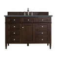 thumbnail image 1 of James Martin Vanities 48" Burnished Mahogany Single Vanity w/ 3 CM Charcoal Soapstone Quartz Top, 1 of 5