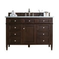 thumbnail image 1 of James Martin Vanities 48" Burnished Mahogany Single Vanity w/ 3 CM Eternal Jasmine Pearl Quartz Top, 1 of 5