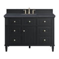 thumbnail image 1 of James Martin Vanities 424-V48-3Csp Lorelai 48" Single Basin Wood Vanity Set - Black, 1 of 7