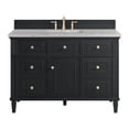 thumbnail image 1 of James Martin Vanities 424-V48-3Ejp Lorelai 48" Single Basin Wood Vanity Set - Black, 1 of 7