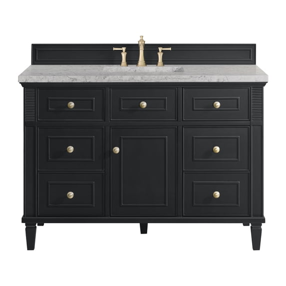 James Martin Vanities 424-V48-3Ejp Lorelai 48" Single Basin Wood Vanity Set - Black