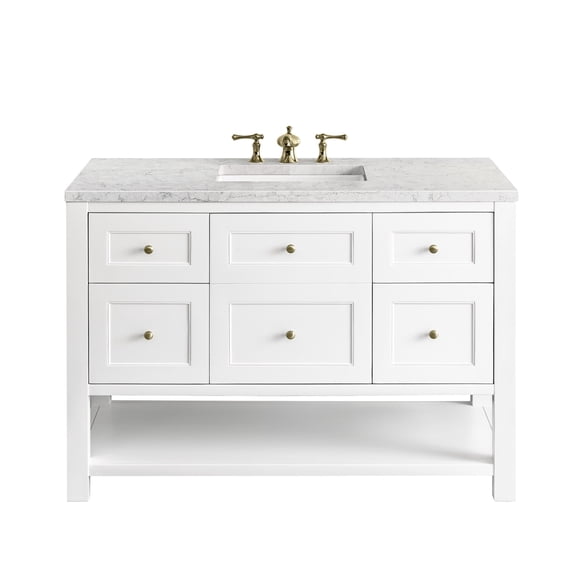 James Martin Vanities 330-V48-3Ejp Breckenridge 48" Free Standing Single Basin Poplar Wood