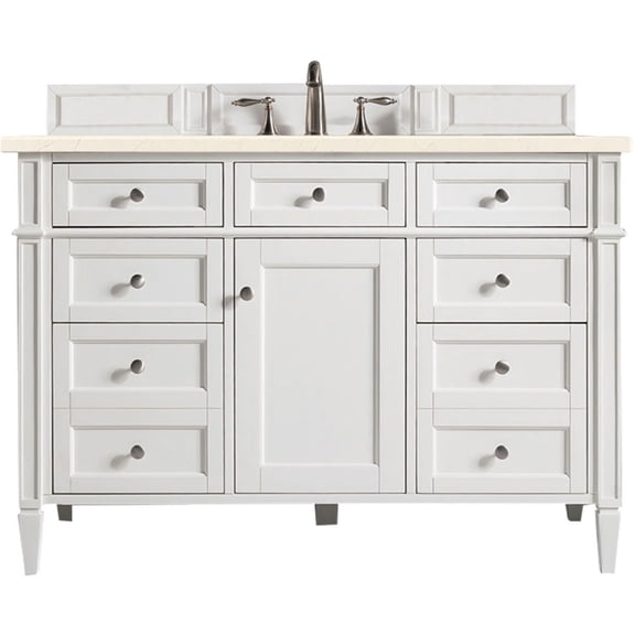 James Martin Vanities 655-V48-3Emr Brittany 48" Single Basin Poplar Wood Vanity Set -