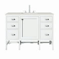 thumbnail image 1 of James Martin Vanities E444-V48-3Ldl Addison 48" Single Basin Wood Vanity Set - White, 1 of 3