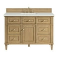 thumbnail image 1 of James Martin Vanities 48" Single Vanity, Light Natural Oak w/ 3 CM Ethereal Noctis Quartz Top, 1 of 7