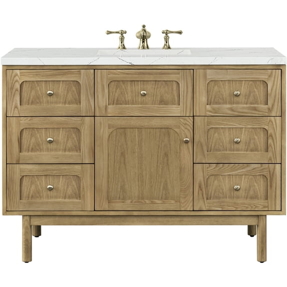 James Martin Vanities 545-V48-LNO-3ENC Laurent 48" Single Basin Poplar Wood Vanity Set -